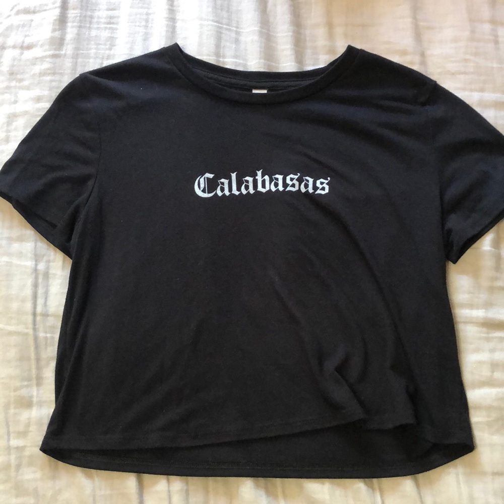 Calabasas Black Crop Top